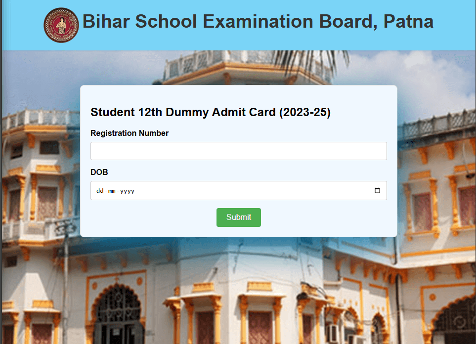 BSEB Bihar Board 10th,12th Dummy Admit Card 2025 Download